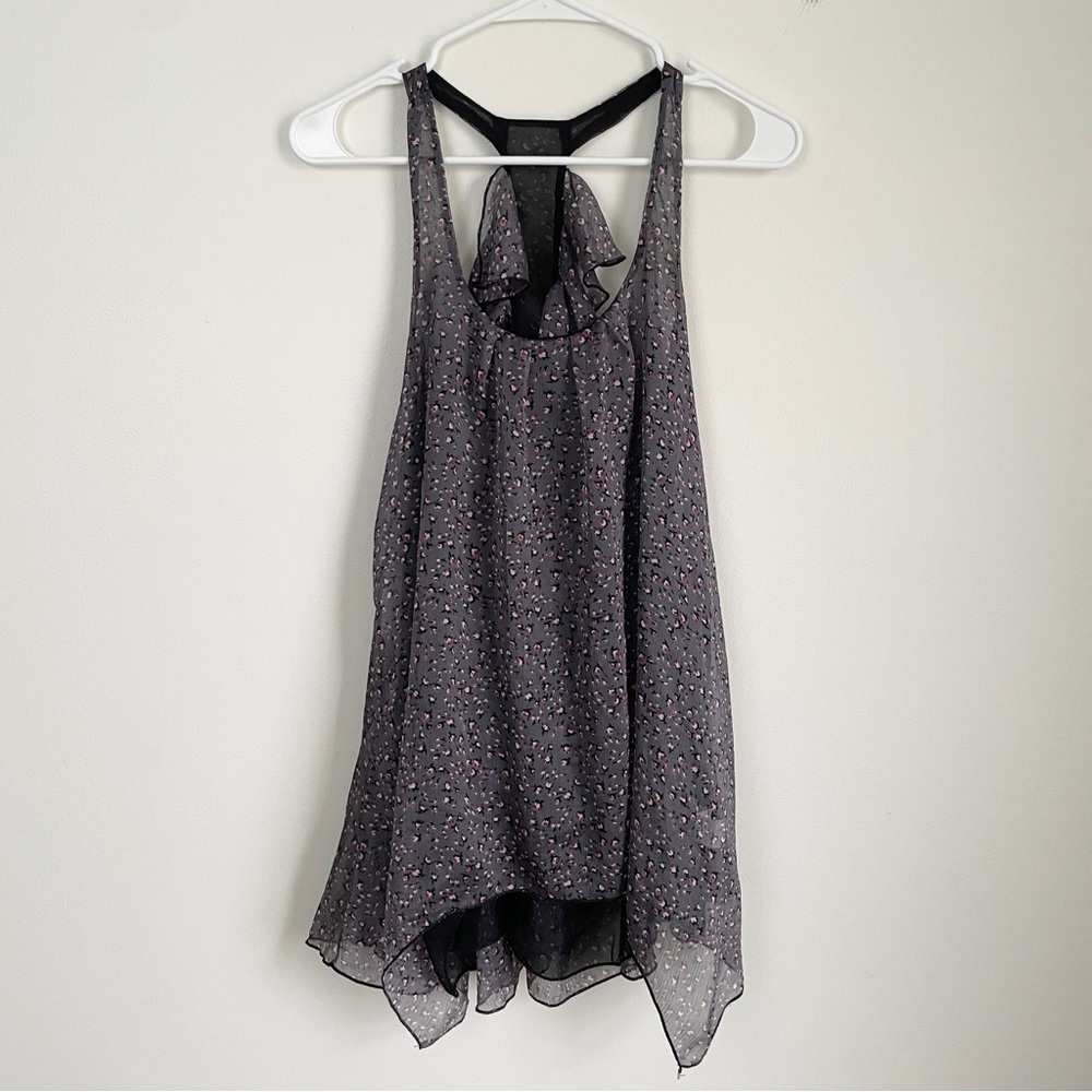 Crimson Ivy floral tank